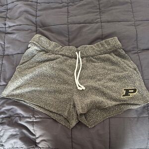 Rivalry Threads Gray Athletic Shorts with Logo